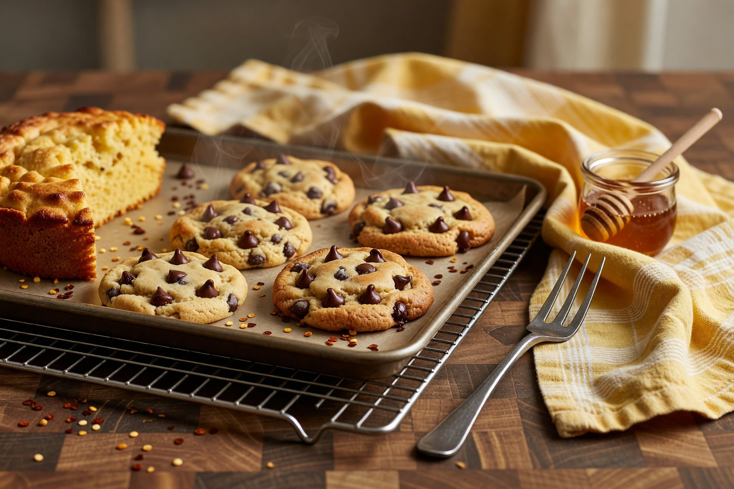 Bake in preheated oven for approximately 8-10 minutes while preparing The Best Chocolate Chip Cookie Recipe Ever