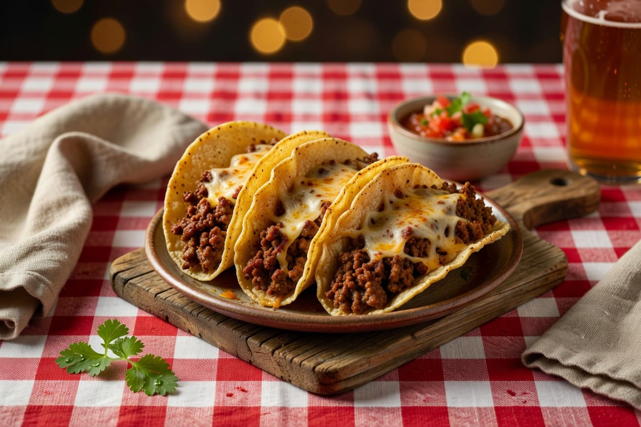 Classic Ground Beef Hard Tacos | Easy Tex-Mex Recipe