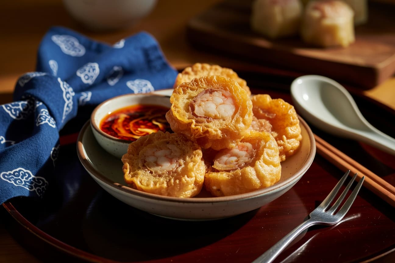 Crispy Shrimp Toast Recipe - Cantonese Dim Sum