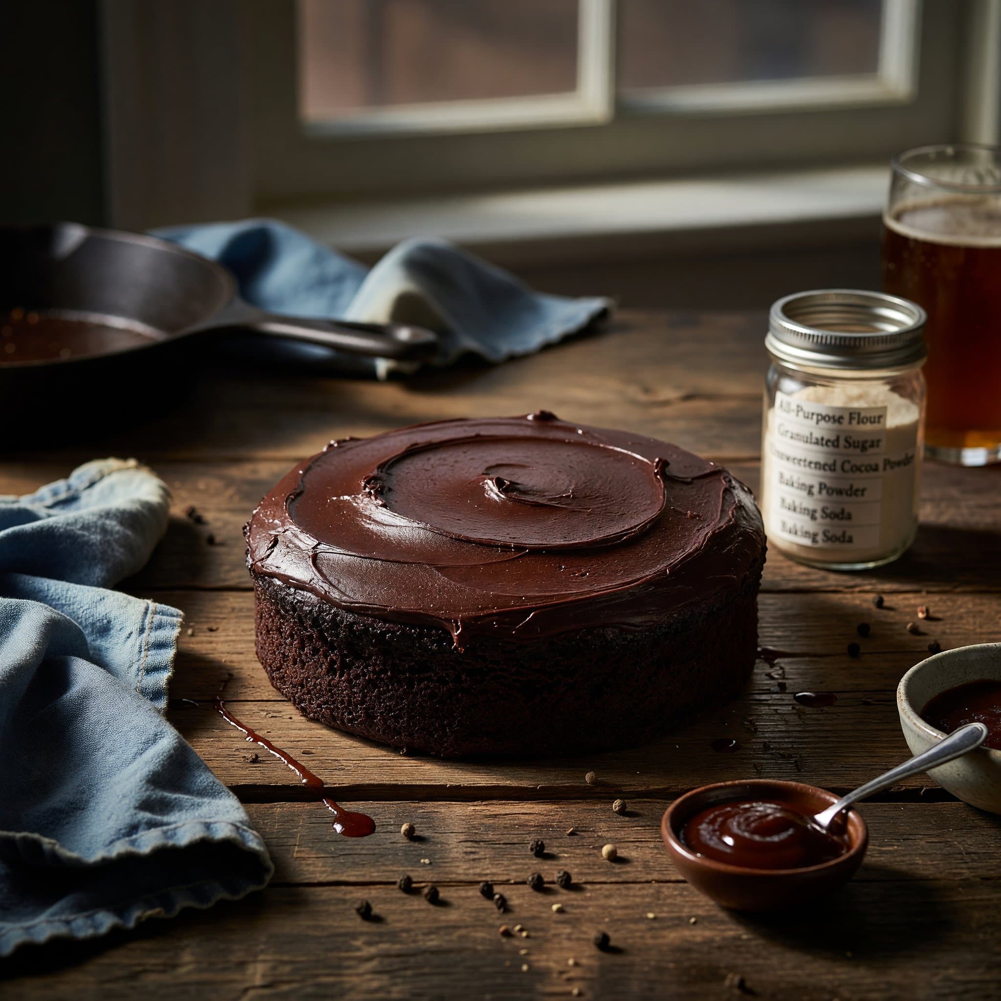 Dark Chocolate Cake Recipe - Moist & Decadent
